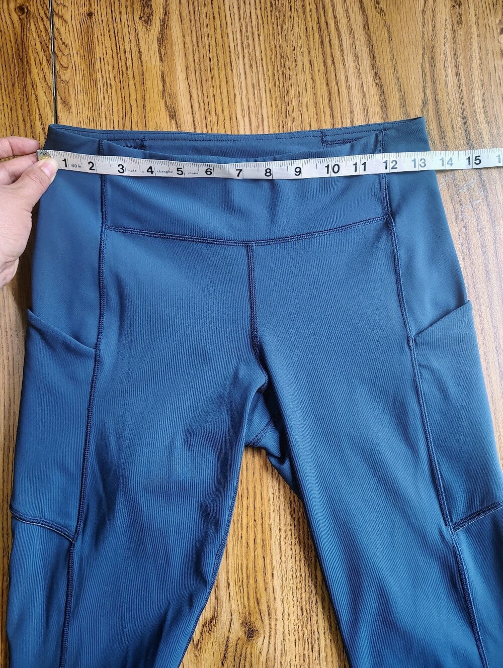 Lululemon Speed Up Tight Warp Tech Fleece Activewear High-Rise Mineral Blue sz 6 - Picture 10 of 16